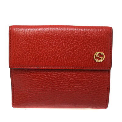 Gucci Bifold Leather Wallet Red